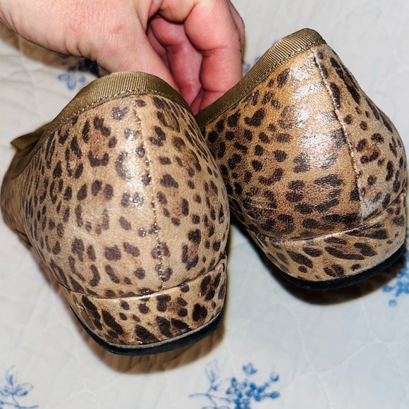 Vionic Minna Leopard Print Leather Ballet Flats sz 10 - Picture 4 of 8
